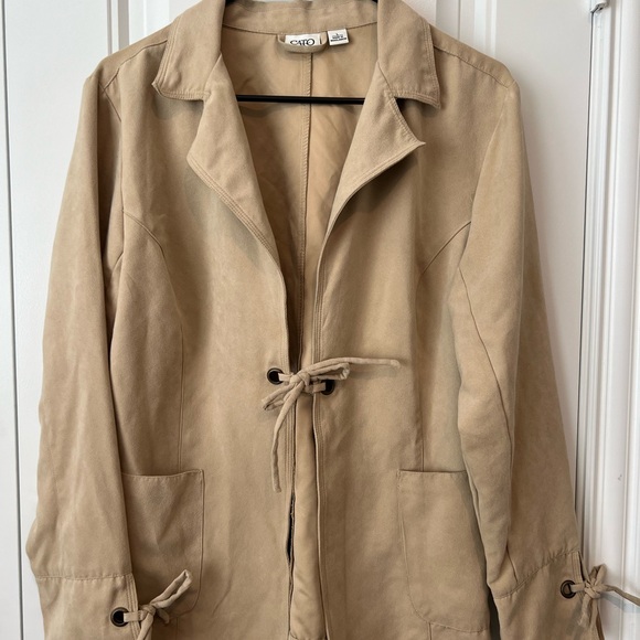 Cato Tan Short Coat for Women - Picture 1 of 7